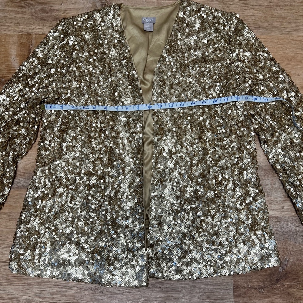 Gold Sequin Jacket - image 4